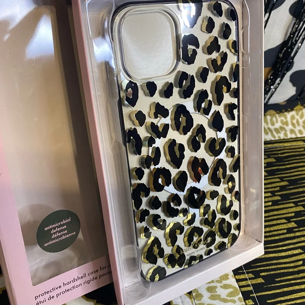 SALE! KATE SPADE LEOPARD IPHONE 14 PLUS CASE